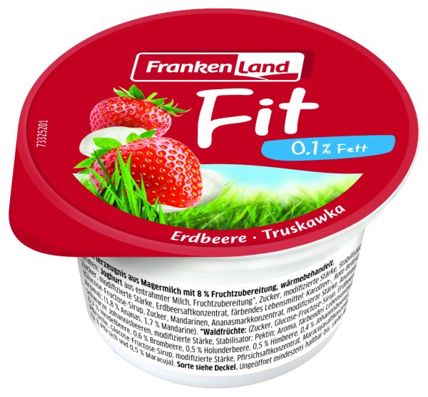 fityoghurt frankenland aardbei 75 gr