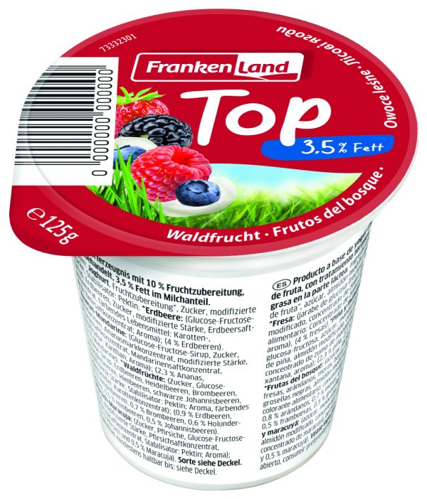 topyoghurt frankenland bosvruchten 125 gram
